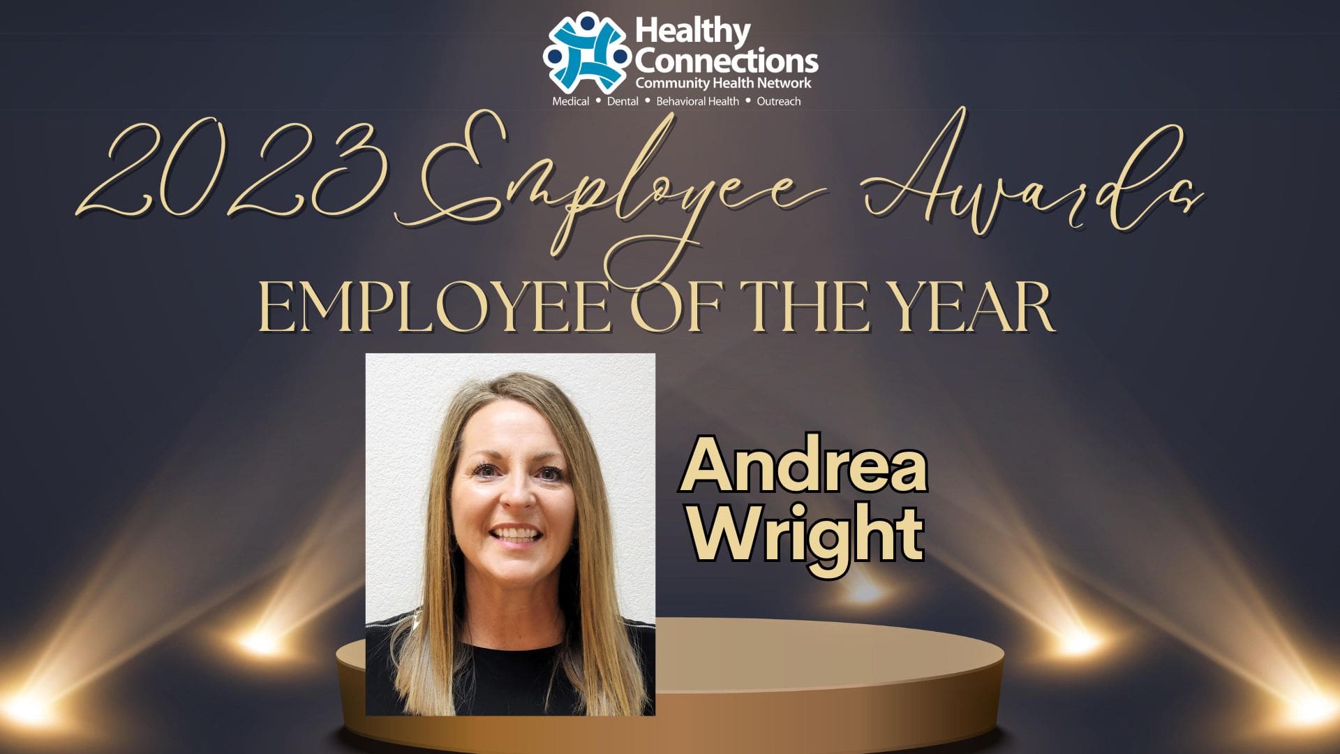 Mena's Andrea Wright has been named the 2023 Healthy Connections Employee of the Year.
