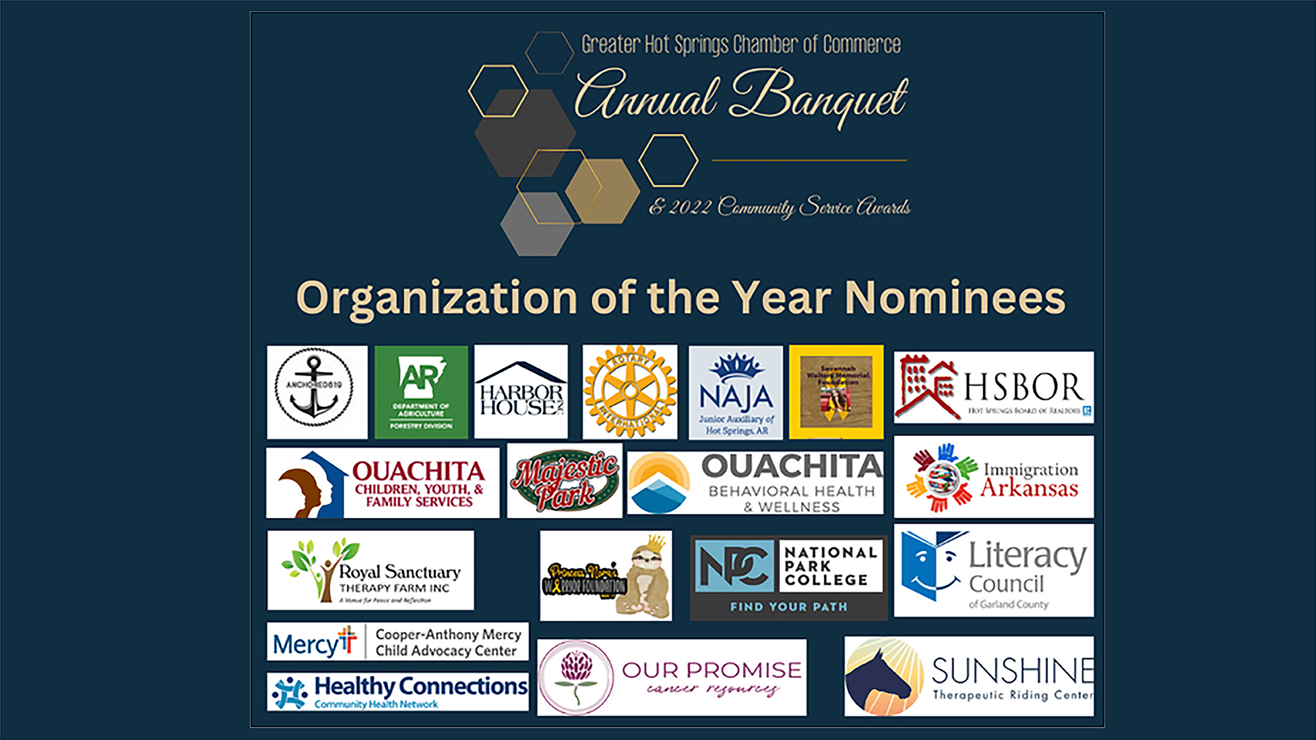 Healthy Connections is a finalist for Organization of the Year by the Greater Hot Springs Chamber of Commerce.
