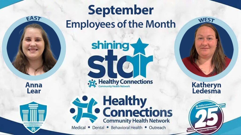 The shining stars of September: Katheryn Ledesma and Anna Lear.