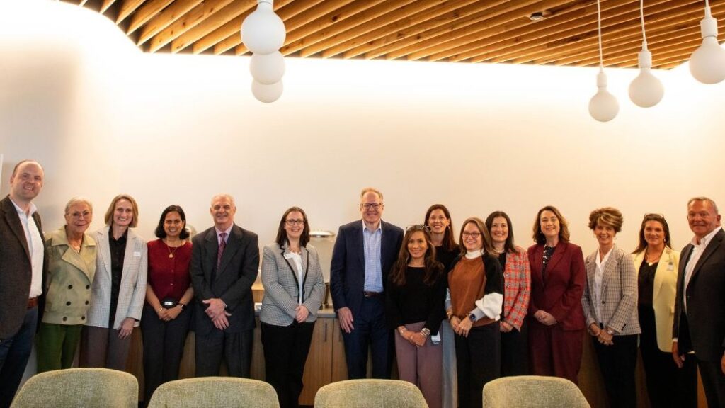 Tony Calandro with participants at the Heartland Whole Health Institute advisory board kickoff.