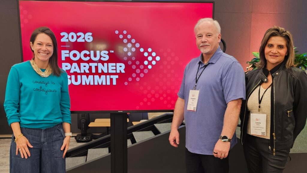 Leslie Ward, MD, Absalom H. Tilley, MD, and Liz Mallas Law at the 2026 FOCUS Partner Summit